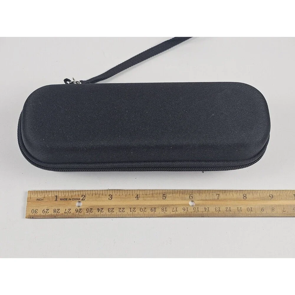 Unbranded Travel Case for Electric Toothbrush Hardshell Black Zipper Pouch Strap